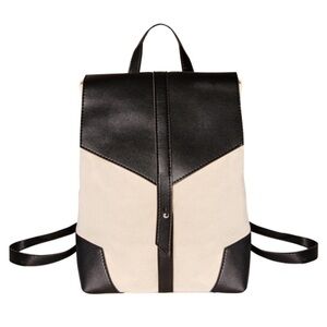 Deux Lux Black and Cream Backpack new!